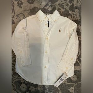 NWT Ralph Lauren White Dress Shirt 2T